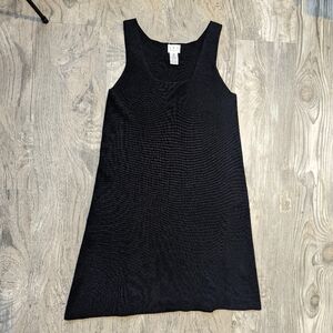INC International Concepts 100% Wool sleeveless knee length black dress XS